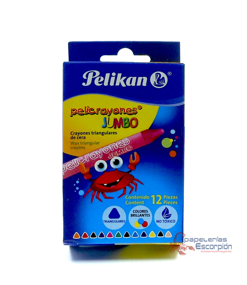 CRAYONES JUMBO PELIKAN C/12 PIEZAS 3 CRAYONES JUMBO PELIKAN C/12 PIEZAS 3